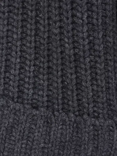 Sa Su Phi Hooded Belted Cardigan In Gray