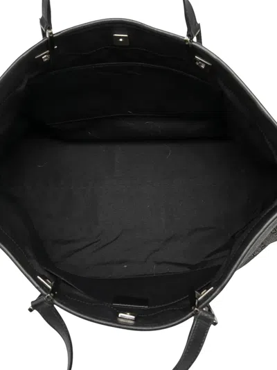 Pre-owned Gucci 2000-2015 Gg Denim Tote Bag In Gray