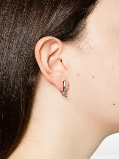 Shaun Leane Mini Sabre Crossover Earrings In Metallic
