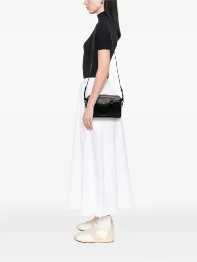 Pre-owned Saint Laurent 2015 Baby Leather Classic Duffle Satchel In Black