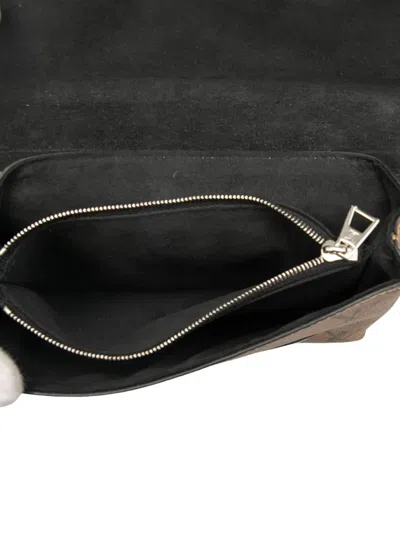 Pre-owned Louis Vuitton 2017 Monogram Reverse And Epi Printed Kabuki Masks Pochette Satchel In Black