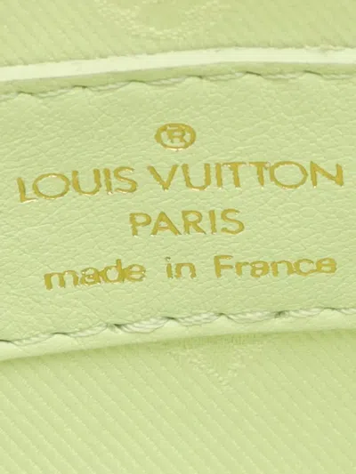 Pre-owned Louis Vuitton 2021-2025 Leather Bubblegram Over The Moon Satchel In Green