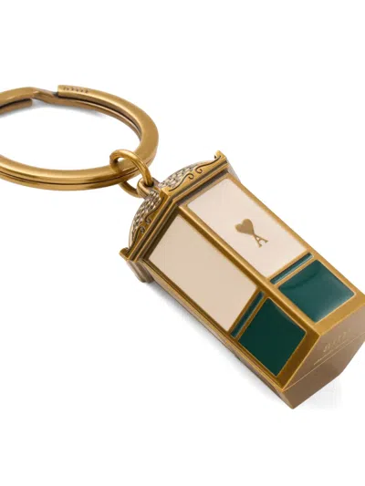 Ami Alexandre Mattiussi Heart Kiosk Keyring In Multi