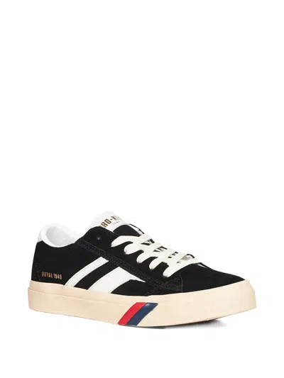 Pro-keds Royal Classic Stripe Sneakers In Black