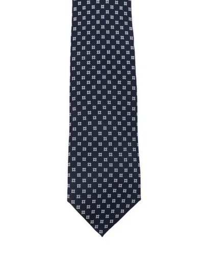 Bigi Milano Patterned Tie In Blue