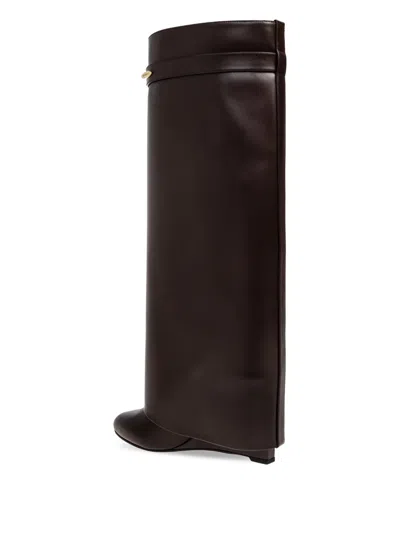 Givenchy Stylish Calf Leather Ankle Boots For Women In Brown