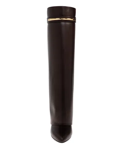 Givenchy Stylish Calf Leather Ankle Boots For Women In Brown