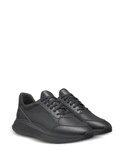 Hugo Boss Boss Sneakers Ttnm Evo With Jacquard Monogram In Black