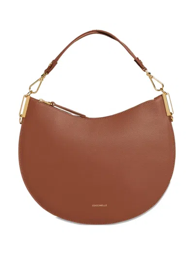 Coccinelle Sunup Zip Tote Bag In Brown