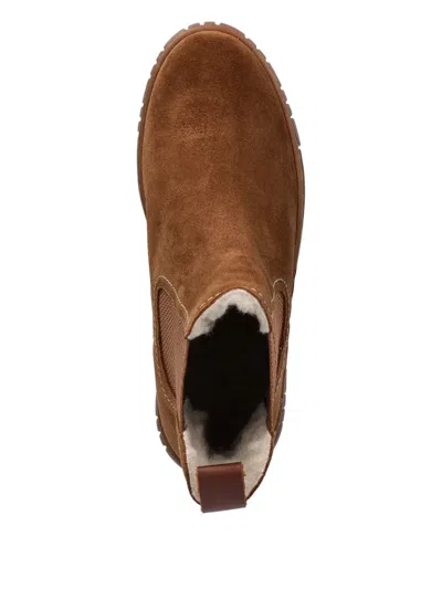 Gant Snowmont Platform Pull-tab Chelsea Boots In Brown