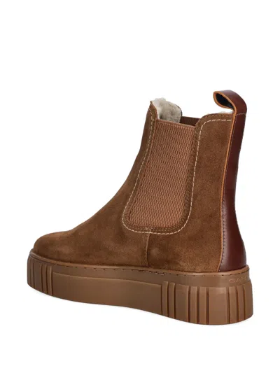 Gant Snowmont Platform Pull-tab Chelsea Boots In Brown