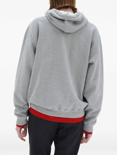 Auralee Cotton Hoodie In Gray