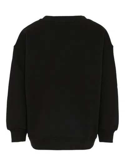 Diesel Logo-detail Crew-neck Sweatshirt In Black