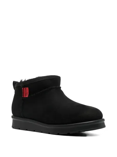 Love Moschino Pull Tab Boots In Black