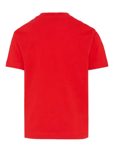 Diesel Logo-detail Short-sleeve T-shirt In Red