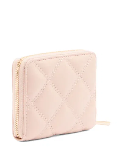 Liu •jo Monogram Quilted Small Wallet In Neutral