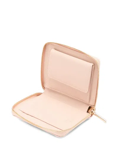 Liu •jo Monogram Quilted Small Wallet In Neutral