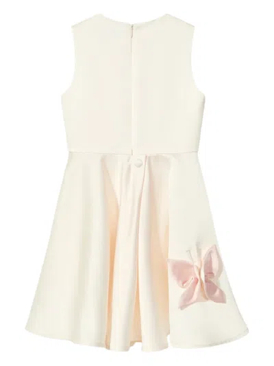 Jessie And James Butterfly-appliqué Dress In Neutral