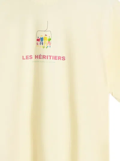Les Héritiers Crew-neck T-shirt In Yellow
