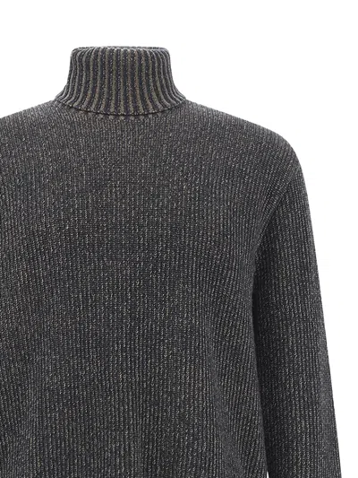 Paul & Shark Turtleneck Sweater In Wool And Cashmere In Gray