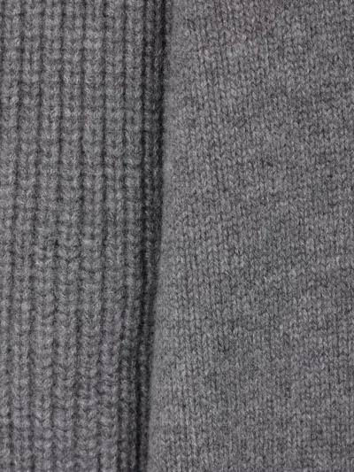 Sa Su Phi Buttoned Tie Cardigan In Gray