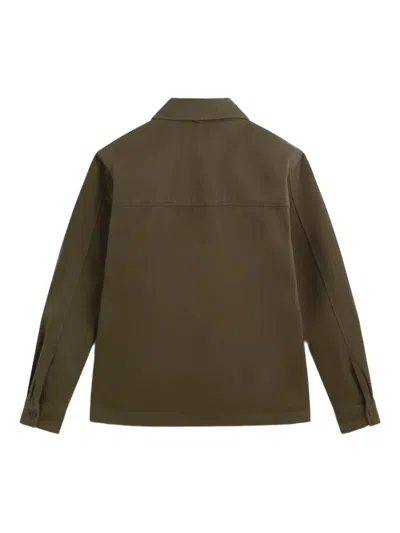 Les Héritiers Pocket Overshirt In Green
