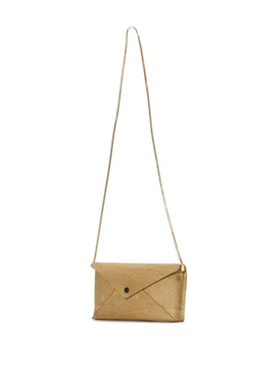 Osklen Arini Envelope-shape Chain-strap Cross Body Bag In Brown