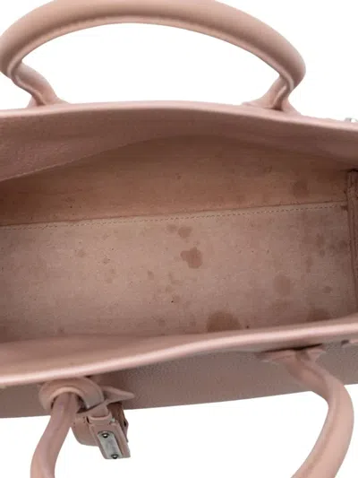 Pre-owned Saint Laurent 2016 Baby Grained Calfskin Sac De Jour Satchel In Pink