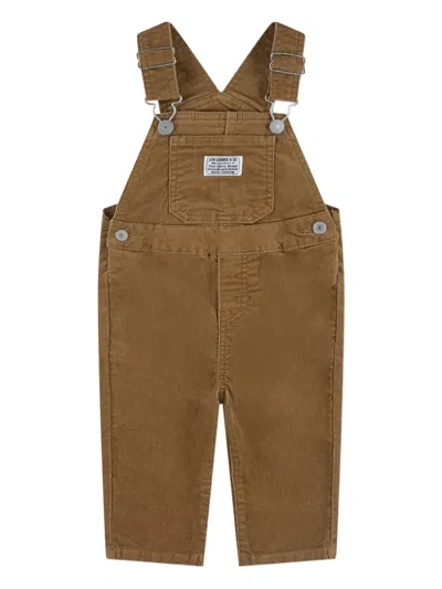 Levi's Patch-detail Dungarees In Brown