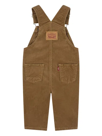 Levi's Patch-detail Dungarees In Brown
