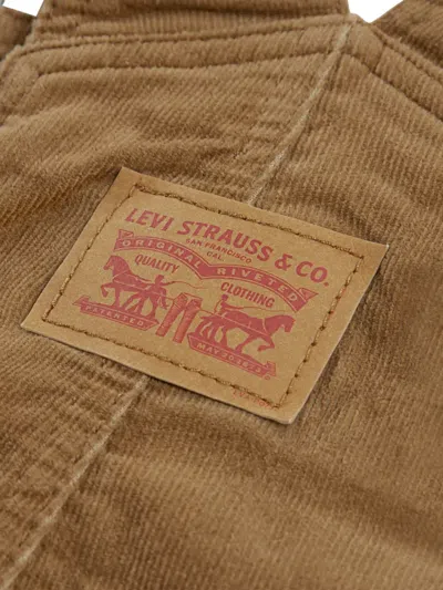 Levi's Patch-detail Dungarees In Brown