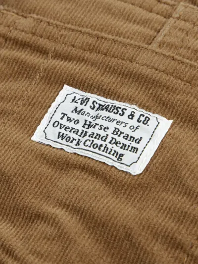 Levi's Patch-detail Dungarees In Brown
