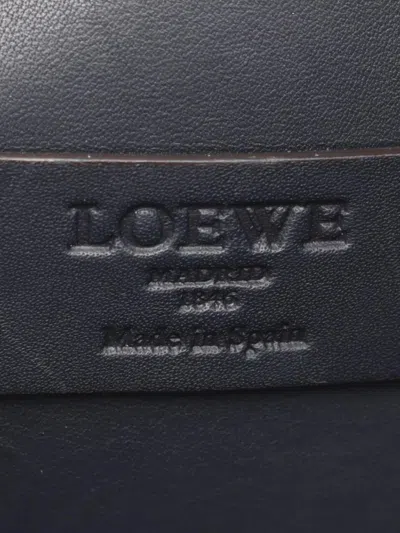 Pre-owned Loewe 2010-2025 Leather Anagram Sofia Crossbody Bag In Gray