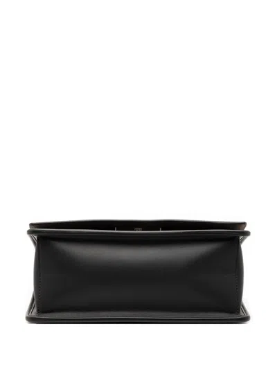 Pre-owned Fendi 2010-2025 Smooth Leather Kan I F Satchel In Black