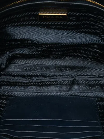 Pre-owned Prada 2000-2013 Tessuto Gaufre Crossbody Bag In Blue