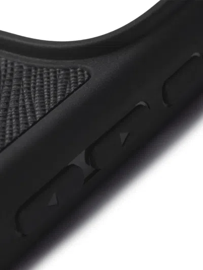 Prada Saffiano Leather Case For Iphone 17 Pro Max In Black