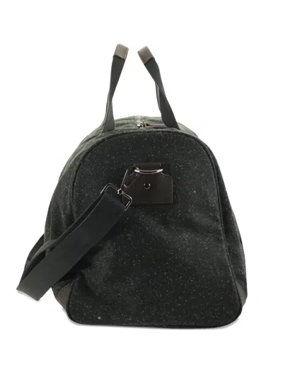 Mc2 Saint Barth Jetleg Embroidered-logo Holdall In Black