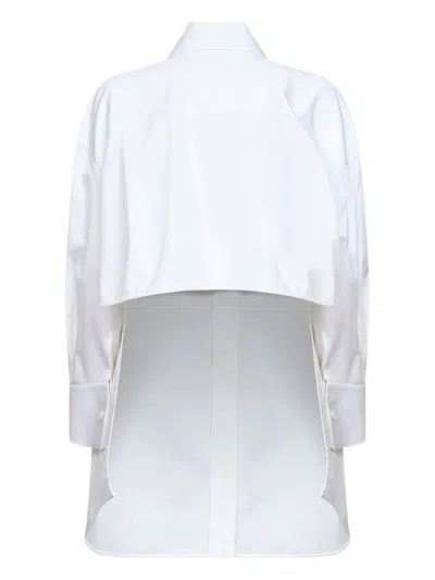 Givenchy Buttoned Asymmetric Shirt In White