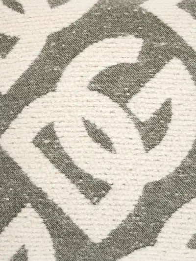 Dolce & Gabbana Patterned Cushion In Green