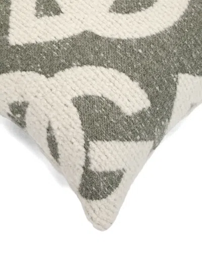 Dolce & Gabbana Patterned Cushion In Green