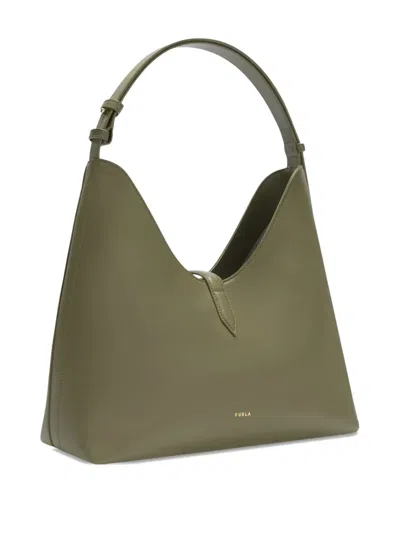 Furla Medium Goccia Shoulder Bag In Green