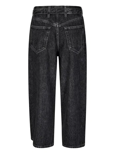 Samsoe & Samsoe Culotte Belted Jeans In Black