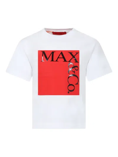 Max & Co Logo-detail Short-sleeve T-shirt In White