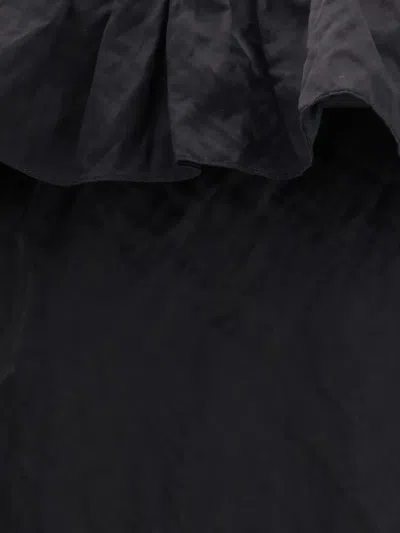 Chloé Mini Dress Without Sleeves In Washed Technical Satin In Black