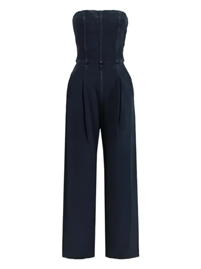 Agolde Agyness Strapless Jumpsuit In Blue