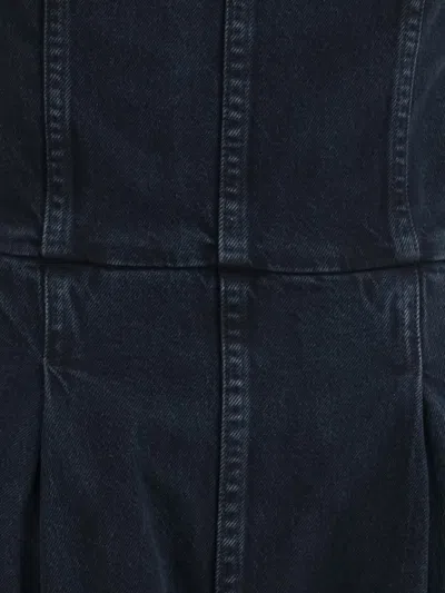 Agolde Agyness Strapless Jumpsuit In Blue