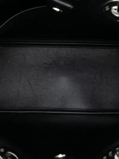 Pre-owned Dior 2016 Medium Patent And Tweed Issimo Satchel In Black