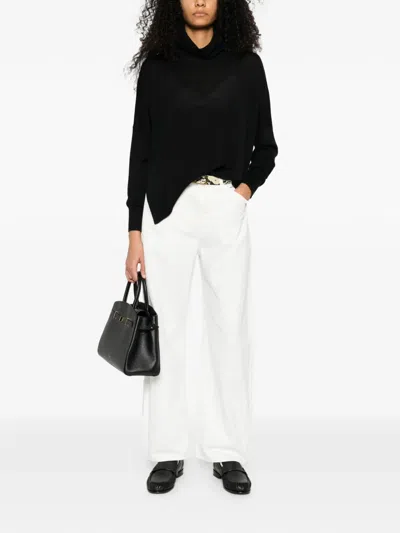 Gran Sasso Roll-neck Sweater In Black