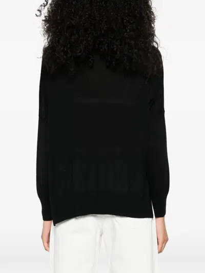Gran Sasso Roll-neck Sweater In Black