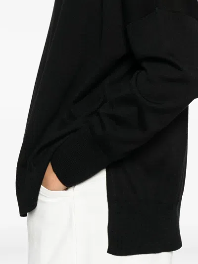 Gran Sasso Roll-neck Sweater In Black